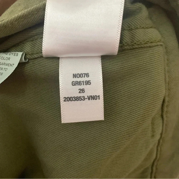 Madewell Griff Superwide-Leg Cargo Pants in Garment Dye Green Size 26 NWT New - Picture 14 of 14